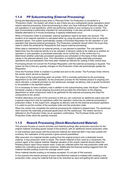 1.1.4
PP Subcontracting (External Processing)
During the Manufacturing process when a “Planned Order” for Production is conve