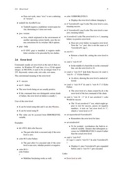 2.6
Error level
5
• Does not work, since “reva” is not a substring
of “reverse”.
• taskkill /im AcroRd32.exe
• Taskkill requi