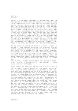 DICE IFA:
-------- 
SHANGO LE TIENE PUESTA UNA CARGA DE LE*A ENCIMA; TIENE  UN 
PESO QUE NO SE PUEDE QUITAR DE ENCIMA; UD. ES