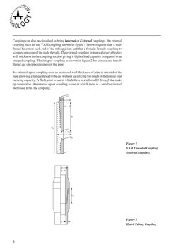 1
6
Coupling can also be classified as being Integral or External couplings. An external
coupling such as the VAM coupling sh