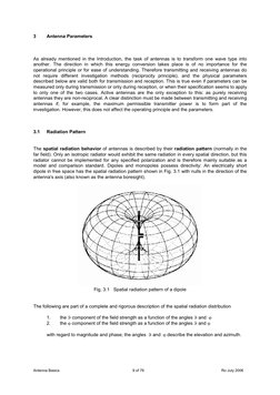 Antenna Basics 
9 of 76 
Ro July 2006
3
Antenna Parameters 
 
As already mentioned in the Introduction, the task of antennas