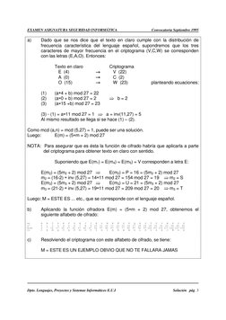 EXAMEN ASIGNATURA SEGURIDAD INFORMÁTICA 
Convocatoria Septiembre 1995 
 
 
  
 
Dpto. Lenguajes, Proyectos y Sistemas Informá