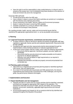 • 
Have the right to and the responsibility to stop unsafe behaviour or refuse to work in 
situations that causes harm, and i
