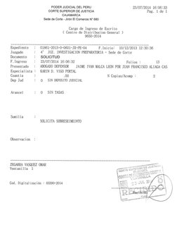 PODER JUDICIAL DEL PERÚ 
CORTE SUPERIOR DE JUSTICIA 
CAJAMARCA 
Sede de Corte - Jirón El Comercio N° 680 
23/07/2014 16:06:33