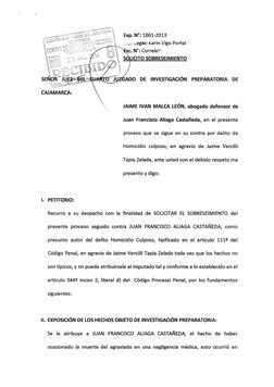 teanwv•,... S&A 
• H 
2 3 ^ 
-, 
u \ L * 4 
i*-» • 
SEÑOR J U H ^ & E t 
CAJAMARCA: 
Exp. N°: 1861-2013 
__,„ Legan Karin Víg