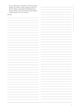 In most organizations, management accountants perform 
multiple roles: problem solving (comparative analyses for 
decision ma