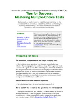 Be sure that you have filled the appropriate bubbles  (http://bio150.chass.utoronto.ca/tips/testtips.htm#preparing)carefully