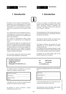 – 1 –
Introducción
1
1
Introduction
Ultrapac® 2000 mini / 14.07.2009 
ES
US
1  Introducción
El objetivo de este manual de fun