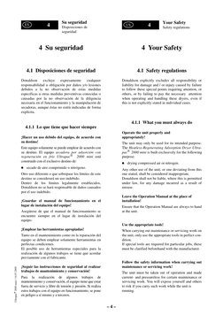 4
– 4 –
Su seguridad
Disposiciones de 
seguridad
Your Safety
Safety regulations
4
Ultrapac® 2000 mini / 14.07.2009 
US
ES
4