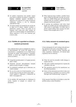 – 7 –
Su seguridad
Disposiciones de 
seguridad
4
4
Your Safety
Safety regulations
Ultrapac® 2000 mini / 14.07.2009 
ES
US

A