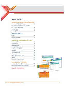 APICS CSCP Learning System Preparation Overview
2
TABLE OF CONTENTS
APICS CSCP LEARNING SYSTEM OVERVIEW 
About the APICS CSCP