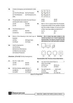 Class 9 Reso-FAST Sample Paper | PDF | Carbon | Calcium