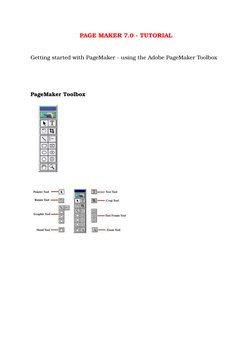 PageMaker 7.0 Design Tutorial | PDF | Page Layout | Text