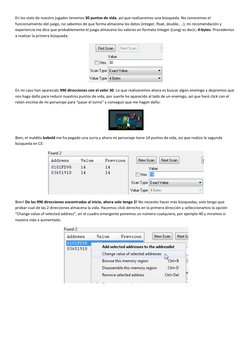 Tutorial Avanzado de Cheat Engine | PDF | Datos de computadora ...