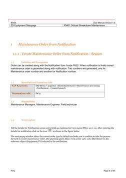 SAP PM02 Maintenance Order Guide | PDF | Computing And Information ...