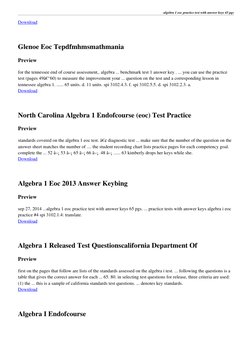 algebra 1 eoc practice test with answer keys 65 pgs
Download (http://pdfbooklibrary.rockfood.net/download/algebra-1-released-