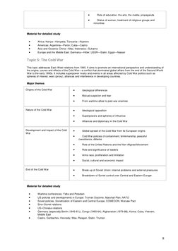 8 
 
Role of education, the arts, the media, propaganda 
 
Status of women, treatment of religious groups and 
minorities