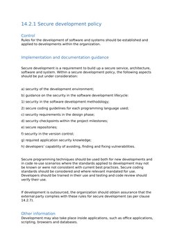 Secure Development Policy Guidelines | PDF | Software Development ...