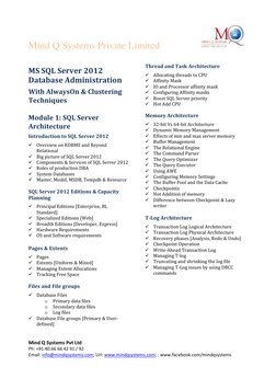 SQL Server 2012 Administration Guide | PDF | Microsoft Sql Server ...