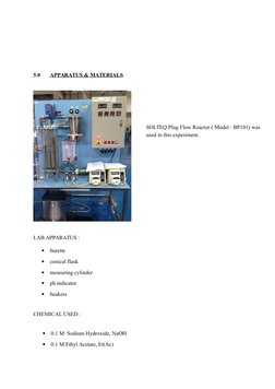 5.0
APPARATUS & MATERIALS
LAB APPARATUS :

burette

conical flask

measuring cylinder

ph indicator

beakers
CHEMICAL US