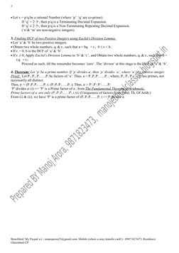 3
 Let x = p/q be a rational Number (where ‘p’  ‘q’ are co-prime):
If ‘q’ = 2n 5m, then p/q is a Terminating Decimal Expansi