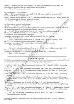 7
From (ii), 5 divides p, and from (iii) 5 divides q. This means 5 is a common factor of p and q. This 
contradicts the suppo
