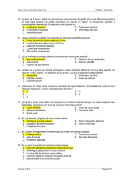 Examen Único de Residentado Médico 2014 
ASPEFAM – RADIOLOGÍA 
 
8 de junio del 2014 
Página 4 de 11 
 
 
 
30. Lactante de 4