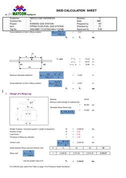 Skid Design and Calculation Sheet | PDF | Technology & Engineering
