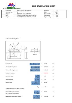 Skid Design and Calculation Sheet | PDF | Technology & Engineering