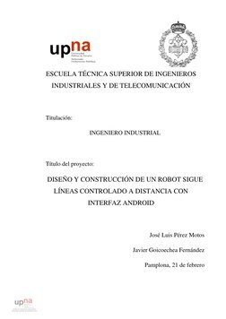 ESCUELA TÉCNICA SUPERIOR DE INGENIEROS 
INDUSTRIALES Y DE TELECOMUNICACIÓN 
 
Titulación: 
INGENIERO INDUSTRIAL 
 
Título del