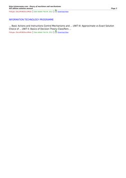 Theory of Machines 4th Edition Solutions | PDF | Machines | Numerical ...