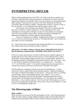 Historiography of Hitler Explained | PDF | Adolf Hitler | Nazi Germany