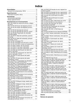 Indice
Generalidades ............................................................. 2
Ubicación de componentes, VECU .........