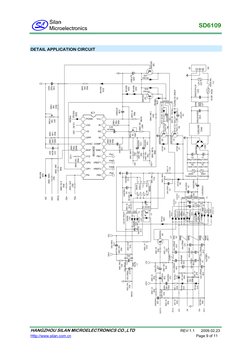 SD6109 
 
 
DETAIL APPLICATION CIRCUIT  
HANGZHOU SILAN MICROELECTRONICS CO.,LTD                                       REV: