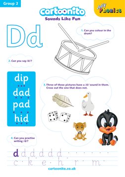 Jolly Phonics Group 2 Worksheets | PDF | Art