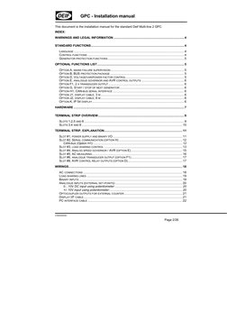 DEIF GPC Installation Manual | PDF | Power Supply | Relay