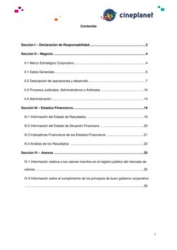 2 
 
Contenido 
 
Sección I – Declaración de Responsabilidad ............................................................ 3