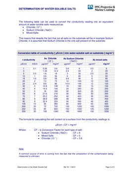 Bresle Method for Water-Soluble Salts | PDF | Sodium Chloride | Chloride