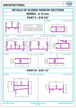 Jindal Aluminium Sliding Window Catalogue | PDF | Architectural ...