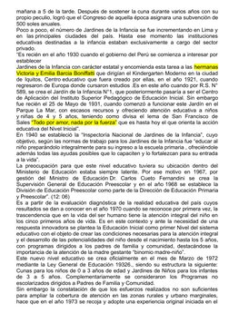 Historia de la Educación Inicial en Perú | PDF | Jardín de infancia ...