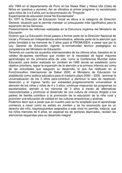 Historia de la Educación Inicial en Perú | PDF | Jardín de infancia ...
