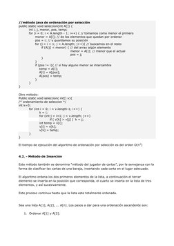 //método java de ordenación por selección 
public static void seleccion(int A[]) { 
          int i, j, menor, pos, temp;