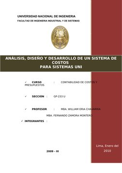 Lima, Enero del 
2010
UNIVERSIDAD NACIONAL DE INGENIERIA
FACULTAD DE INGENIERIA INDUSTRIAL Y DE SISTEMAS
 

CURSO
:
CONTABIL