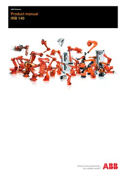 ABB Robotics
Product manual
IRB 140
