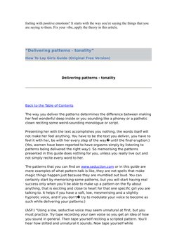 feeling with positive emotions? It starts with the way you’re saying the things that you 
are saying to them. Fix your vibe,