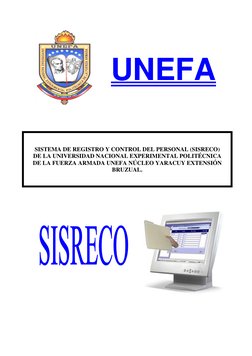 UNEFA 
SISTEMA DE REGISTRO Y CONTROL DEL PERSONAL (SISRECO) 
DE LA UNIVERSIDAD NACIONAL EXPERIMENTAL POLITÉCNICA 
DE LA F