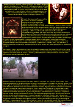 (http://www.web2pdfconvert.com?ref=PDF)grupos, como tribos africanas, o poder da máscara vem desde o período de
migração dos