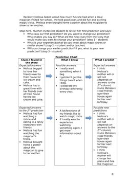 Making Predictions in Reading Lessons | PDF | Lesson Plan | Prediction