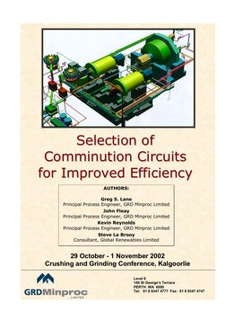 SSeelleeccttiioonn ooff 
CCoom
mm
miinnuuttiioonn  CCiirrccuuiittss  
ffoorr  IIm
mpprroovveedd  EEffffiicciieennccyy  
Level