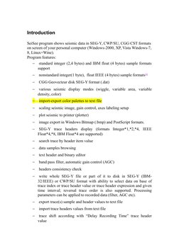 SeiSee User Manual: Trace Headers Guide | PDF | Trigonometric Functions ...